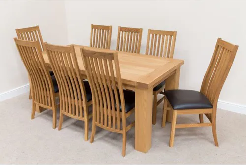 Bộ bàn ăn gỗ 8 ghế