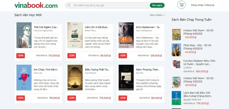 Top 5 trang web bán sách online uy tín và giá rẻ nhất