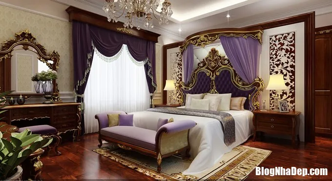 Trầm trồ trước những căn phòng ngủ mang phong cách cổ điển hoàng gia siêu sang