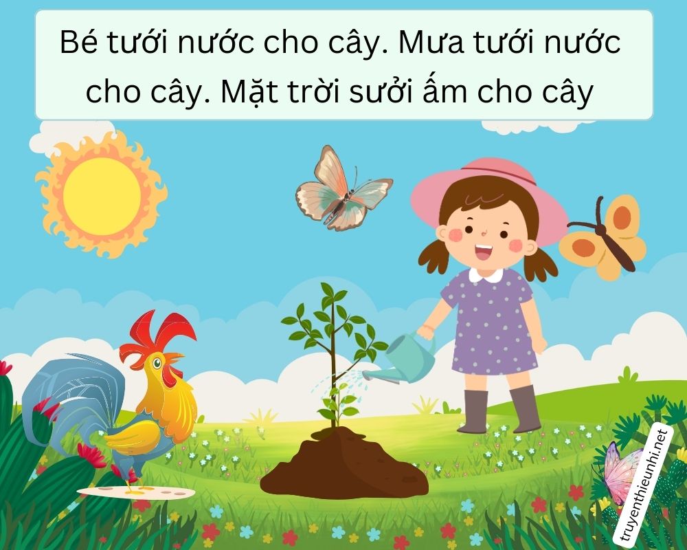 Truyện tranh có hình Cây táo