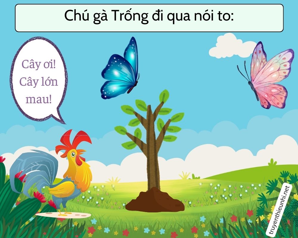 Truyện tranh có hình Cây táo