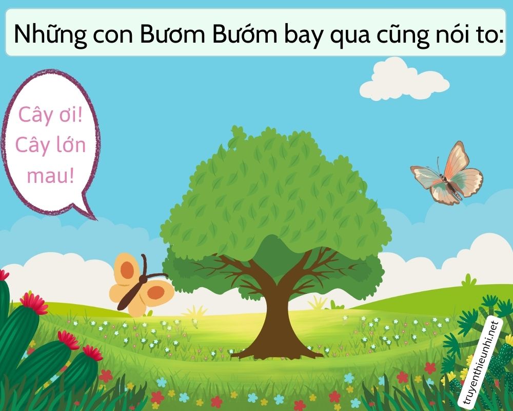 Truyện tranh có hình Cây táo