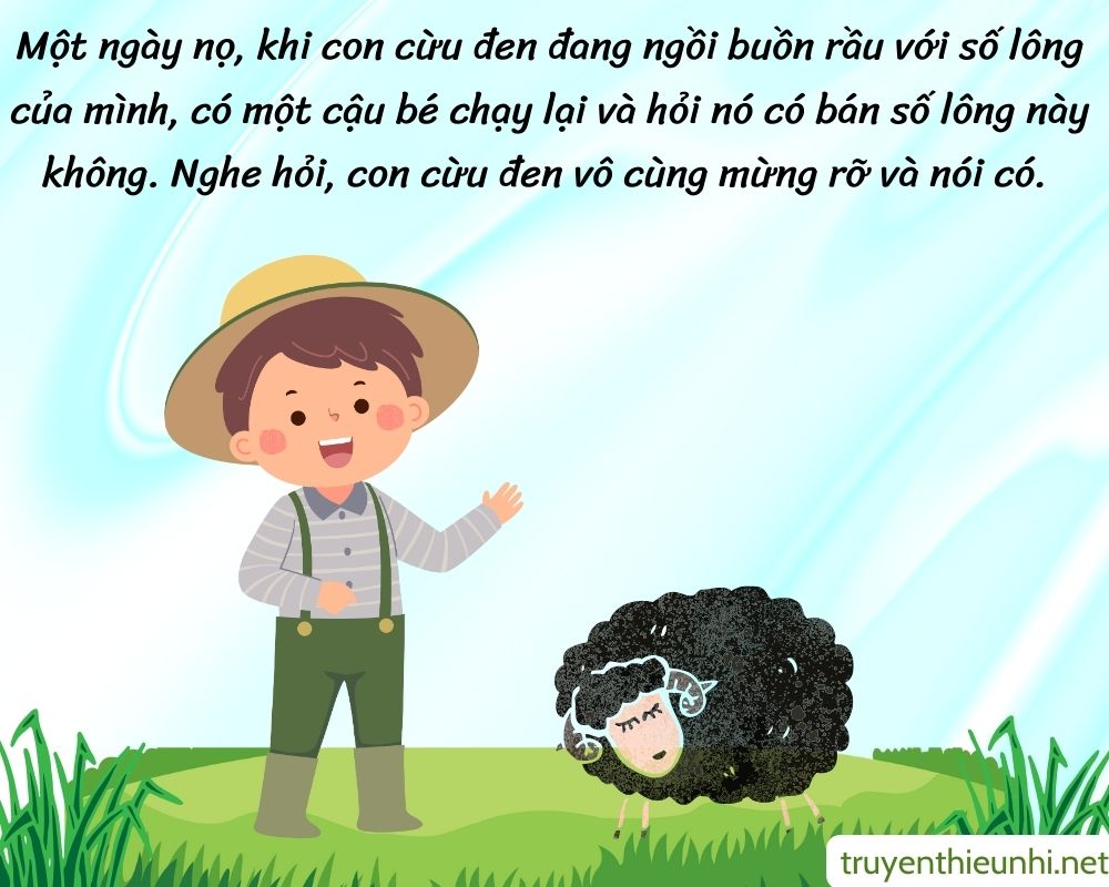 Truyện tranh Con cừu đen kêu be be