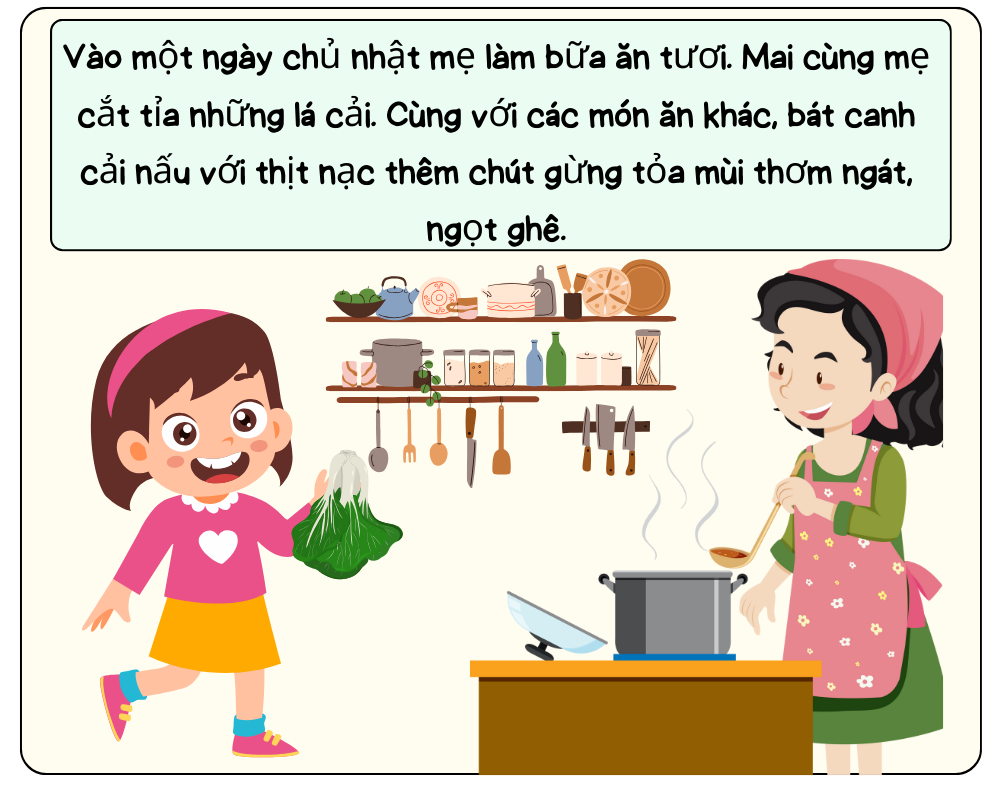 Truyện tranh Niềm vui từ bát canh cải