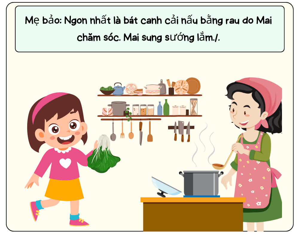 Truyện tranh Niềm vui từ bát canh cải