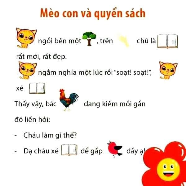 Truyện tranh tư duy hình ảnh Mèo và quyển sách